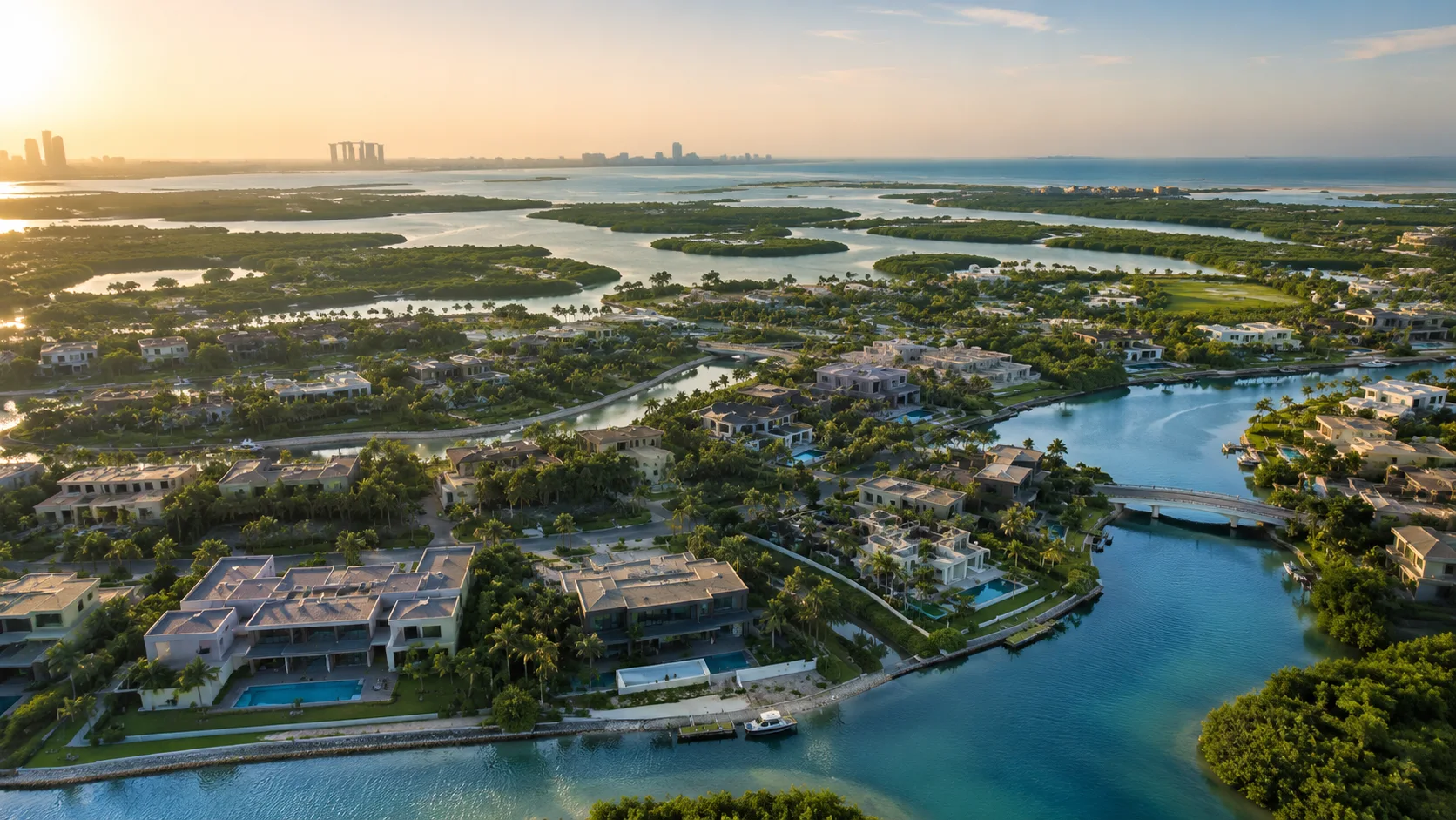 Jubail Island Abu Dhabi mangrove waterfront