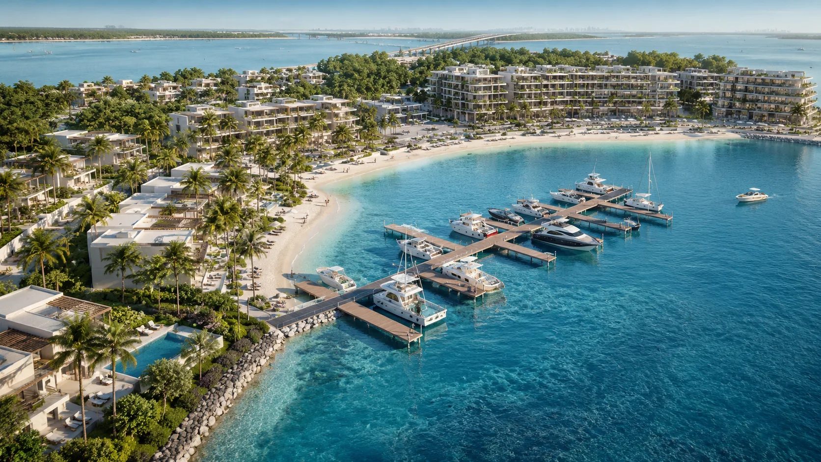 Ramhan Island Abu Dhabi exclusive waterfront villa community with sea views