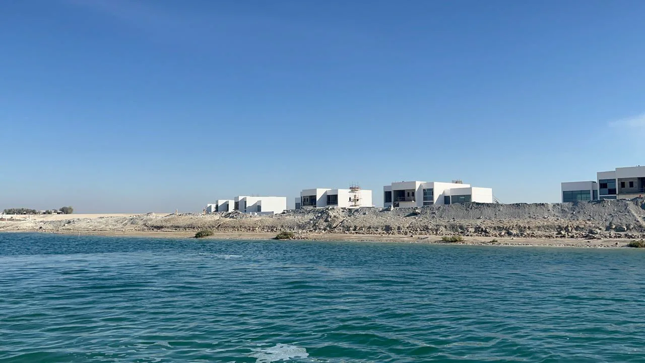 Al Jubail Island channel and open water