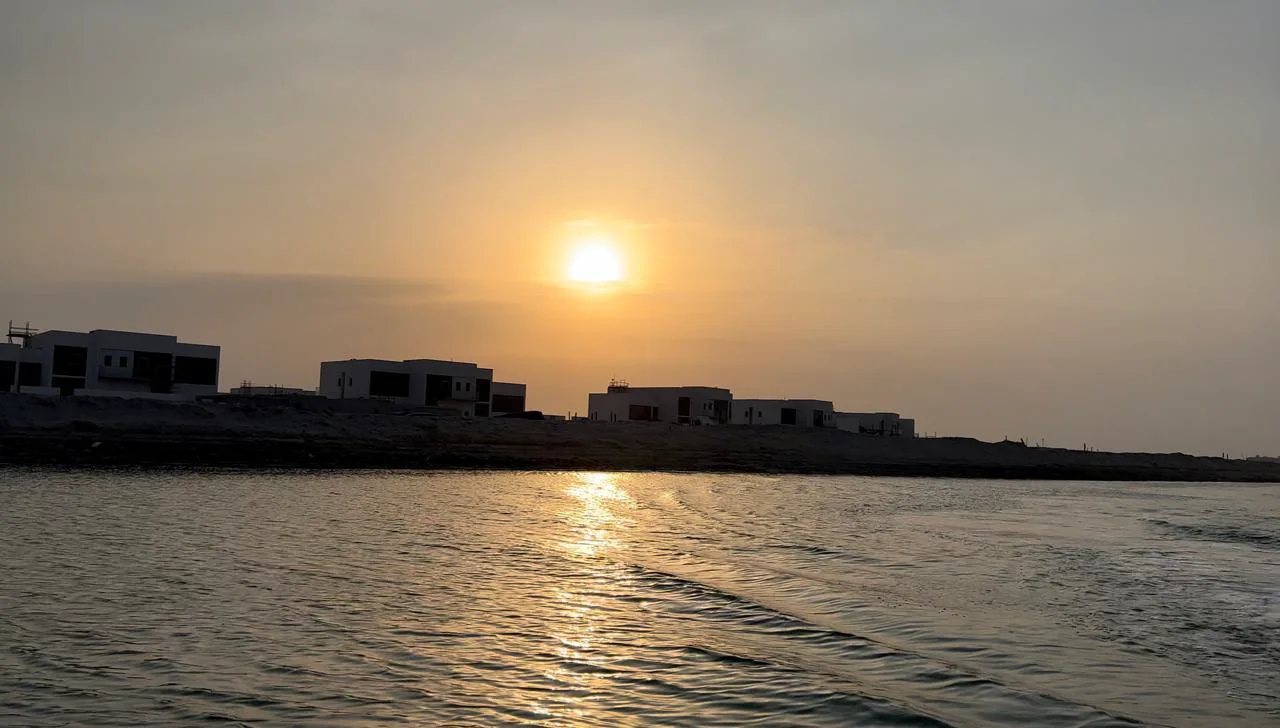 Sunset over Al Jubail Island