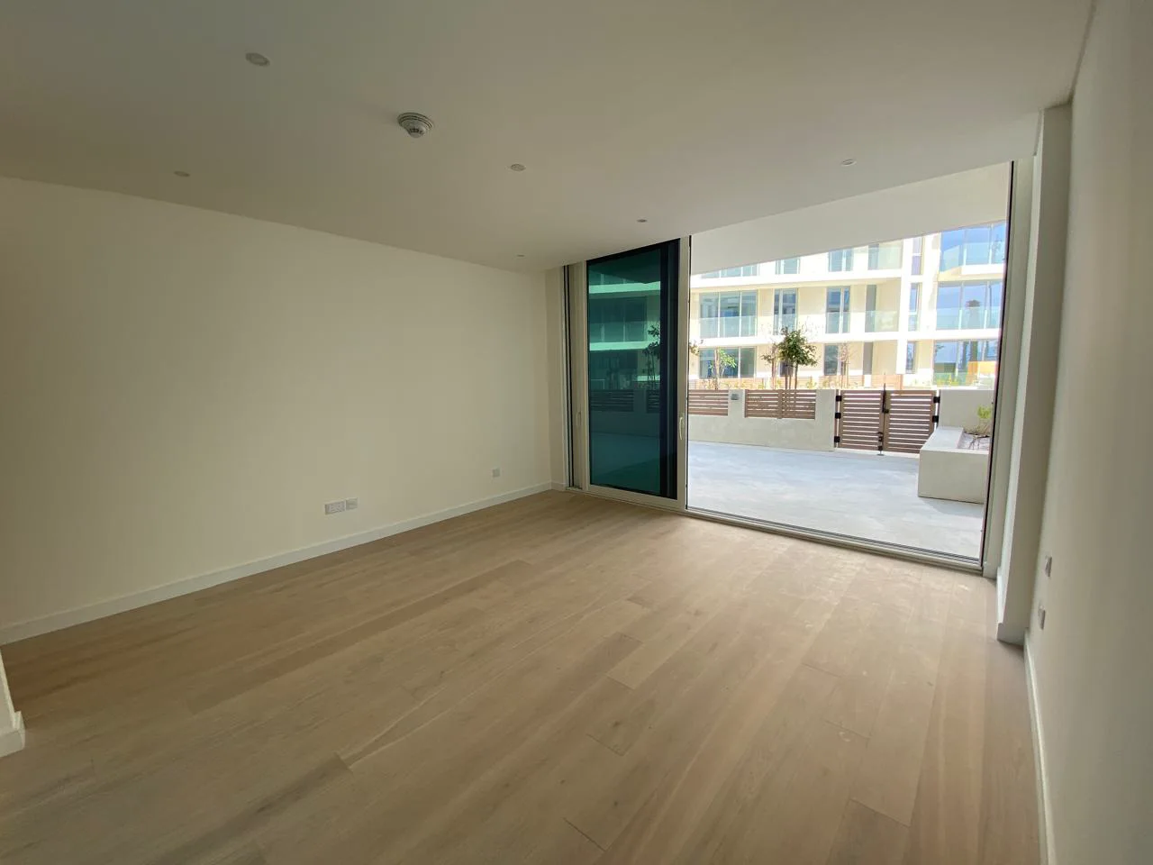 Open plan living space designed around the sea view